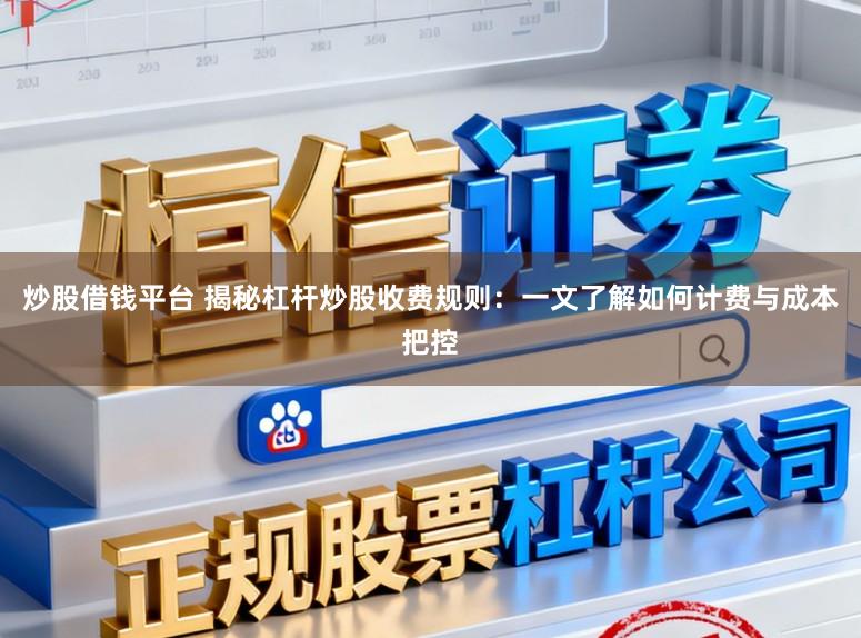 炒股借钱平台 揭秘杠杆炒股收费规则：一文了解如何计费与成本把控