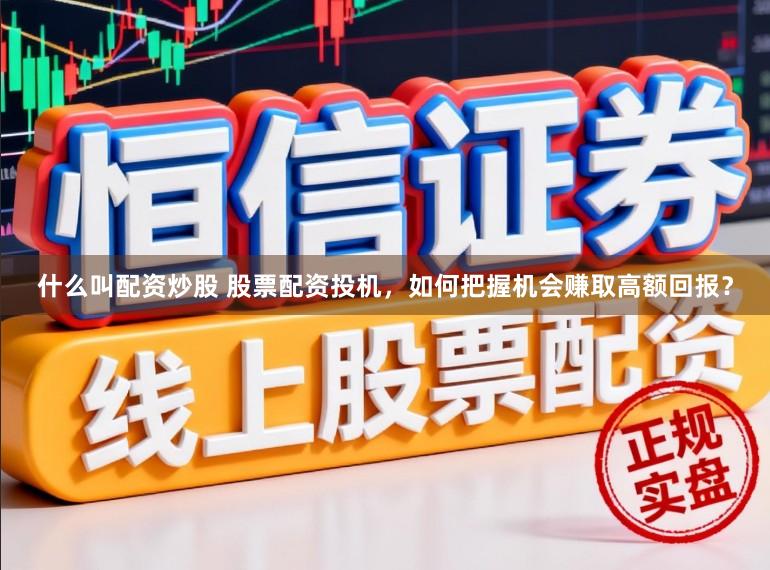 什么叫配资炒股 股票配资投机，如何把握机会赚取高额回报？