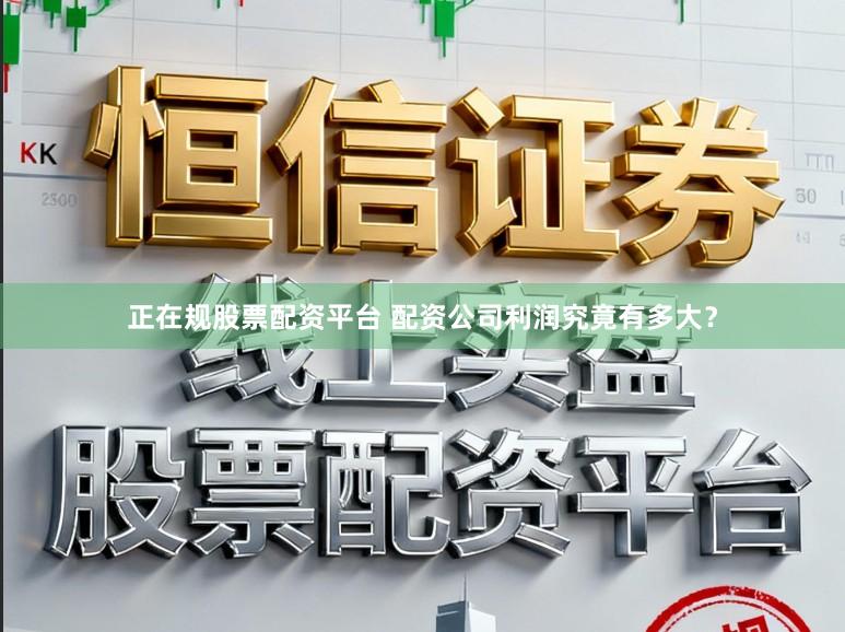 正在规股票配资平台 配资公司利润究竟有多大？